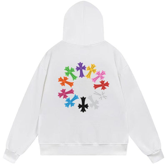 Chrome hearts Hoodie "Rainbow Cross"