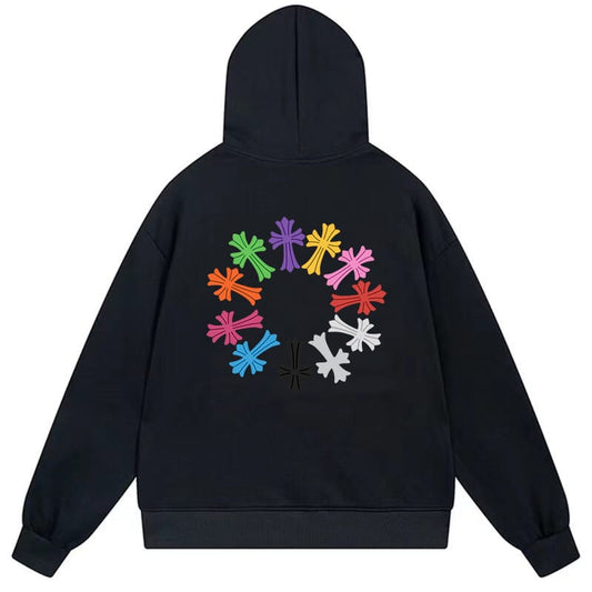 Chrome hearts Hoodie "Rainbow Cross"